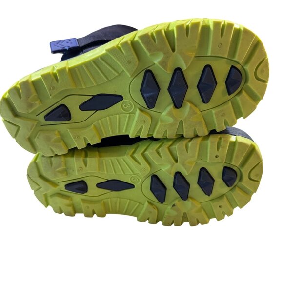 Kids Insulated Winter Snow Boots Drawstring Closure Size 3 Rubber Sole Thermolit - Picture 6 of 8